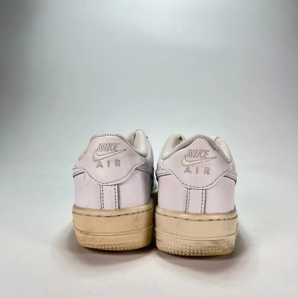 Nike Air Force 1 Low Triple White Leather Sneakers DH2920-111 Youth Size 5.5Y